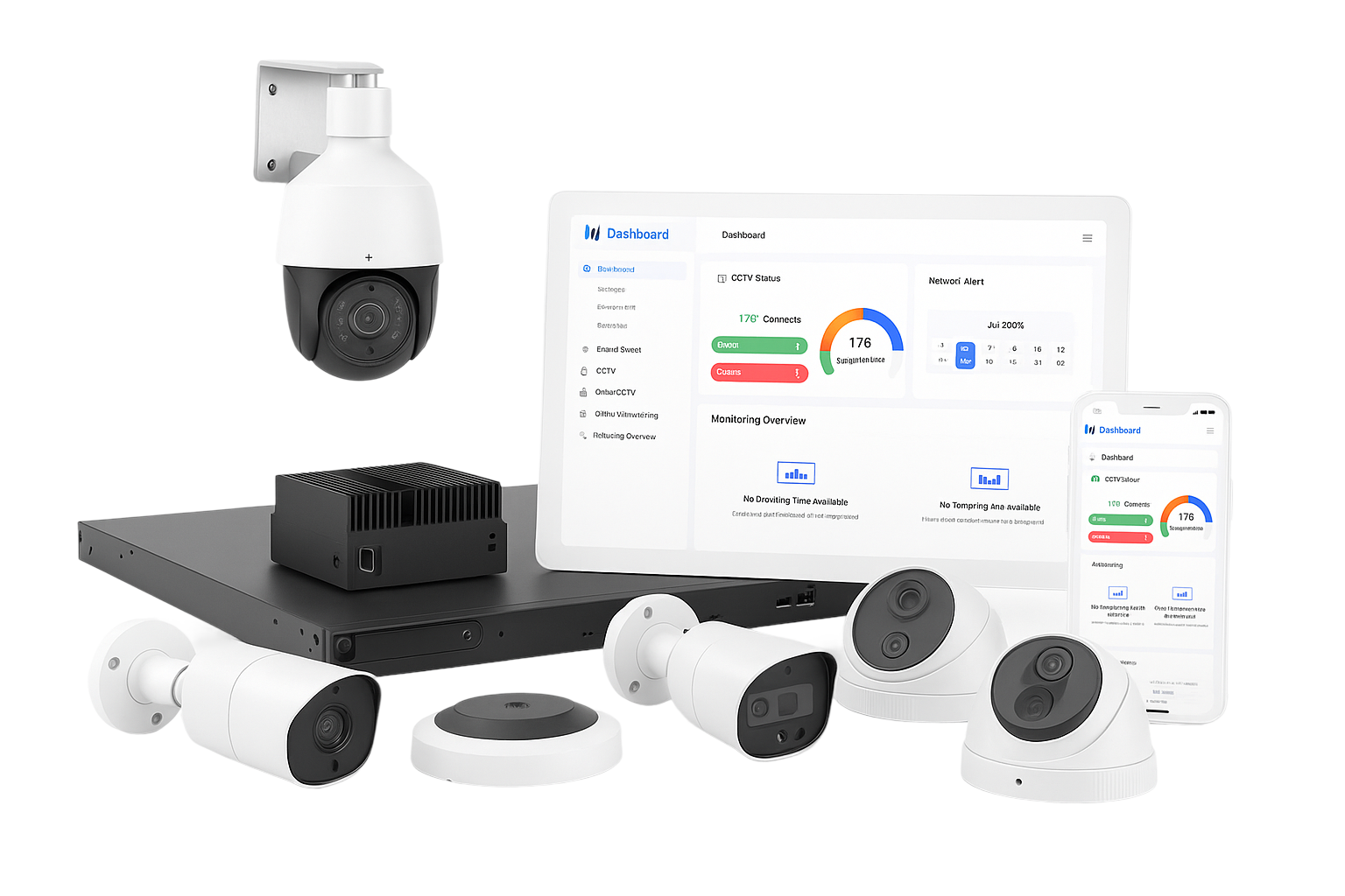 AssistX security cameras and dashboard